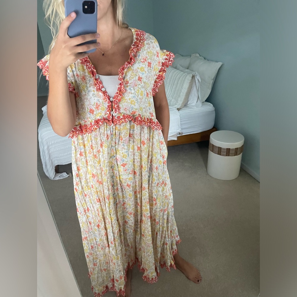 Free People Floral Maxi Top Dress